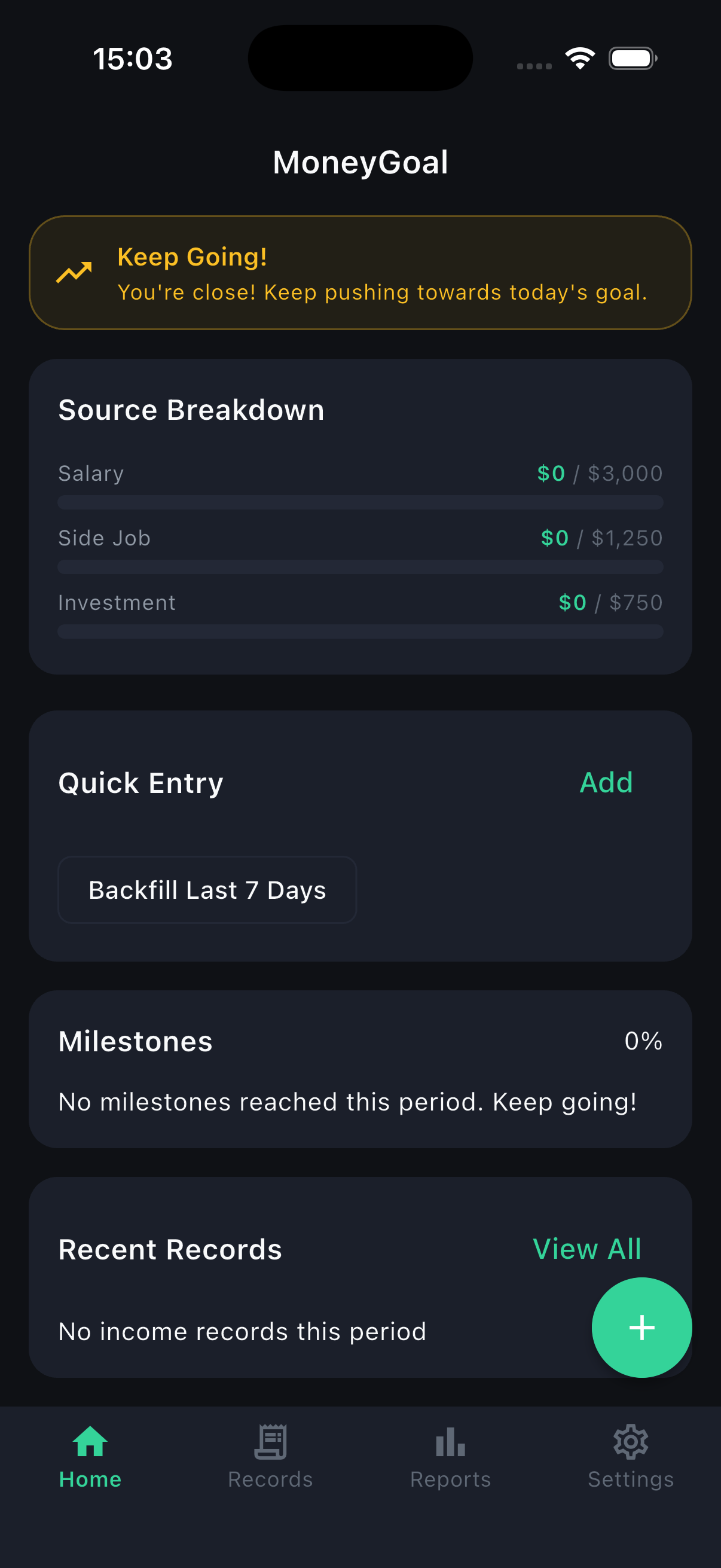 Streaks and milestones